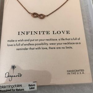 Dogeared bronze infinity necklace